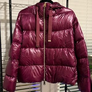 Herno Metallic Purple Puffer Jacket